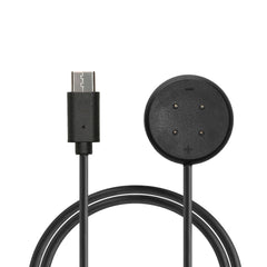 kwmobile USB C Ladekabel kompatibel mit Google Pixel Watch 3 / Pixel Watch 2 / Fitbit Versa 4 3 2 / Ace LTE - Kabel Charger - Smart Watch Typ C Ersatzkabel - Fitnesstracker Aufladekabel Schwarz  