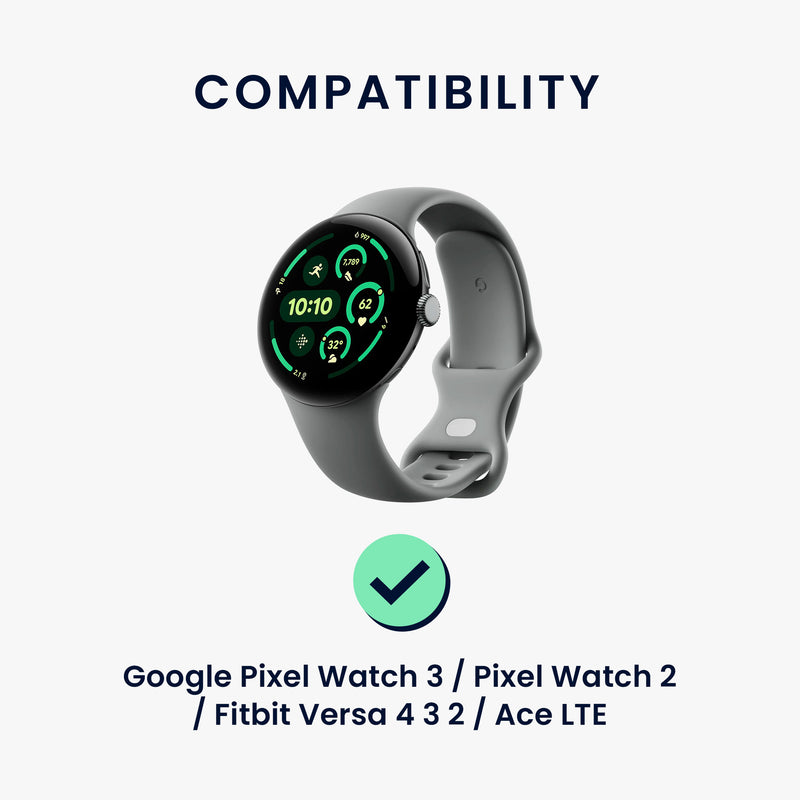 kwmobile USB C Ladekabel kompatibel mit Google Pixel Watch 3 / Pixel Watch 2 / Fitbit Versa 4 3 2 / Ace LTE - Kabel Charger - Smart Watch Typ C Ersatzkabel - Fitnesstracker Aufladekabel