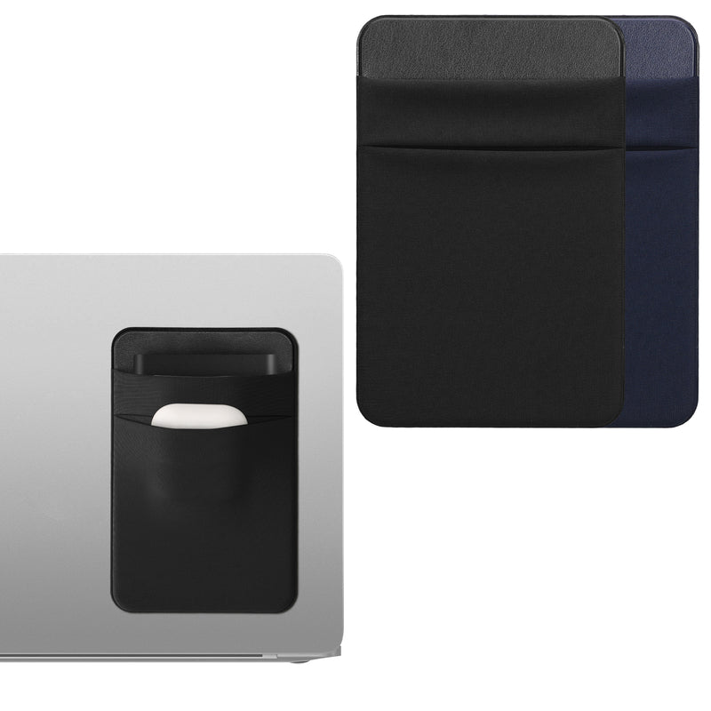 kwmobile Tasche kompatibel mit SanDisk Portable SSD, Samsung T7, Crucial X8, HDD - Set Halterung für externe SSD Festplatte - 13x8cm - Elastisches Case Hülle selbstklebend