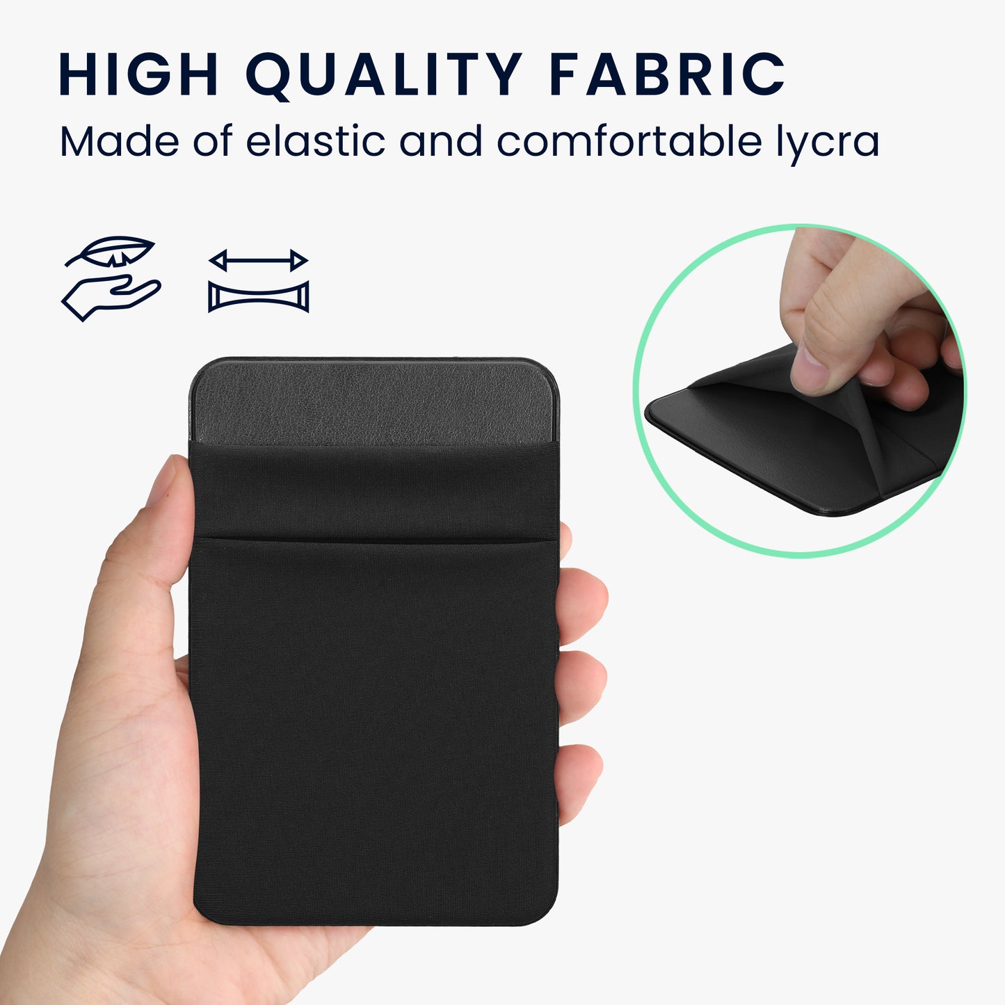 kwmobile Tasche kompatibel mit SanDisk Portable SSD, Samsung T7, Crucial X8, HDD - Set Halterung für externe SSD Festplatte - 13x8cm - Elastisches Case Hülle selbstklebend