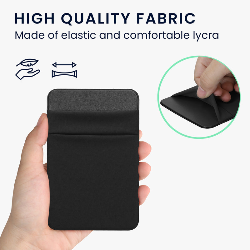 kwmobile Tasche kompatibel mit SanDisk Portable SSD, Samsung T7, Crucial X8, HDD - Set Halterung für externe SSD Festplatte - 13x8cm - Elastisches Case Hülle selbstklebend