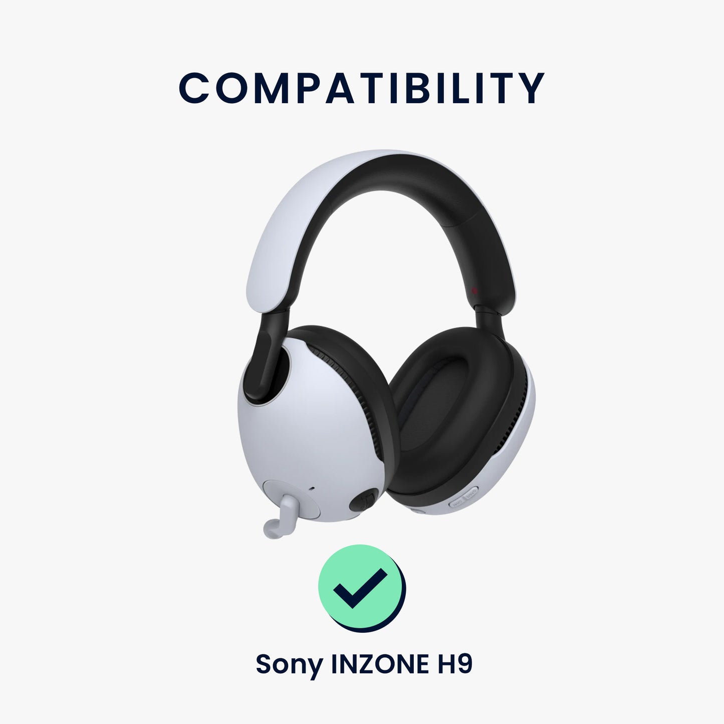 kwmobile Ohr Polster für Sony INZONE H9 Kopfhörer Ersatzteile Over Ear Headphones