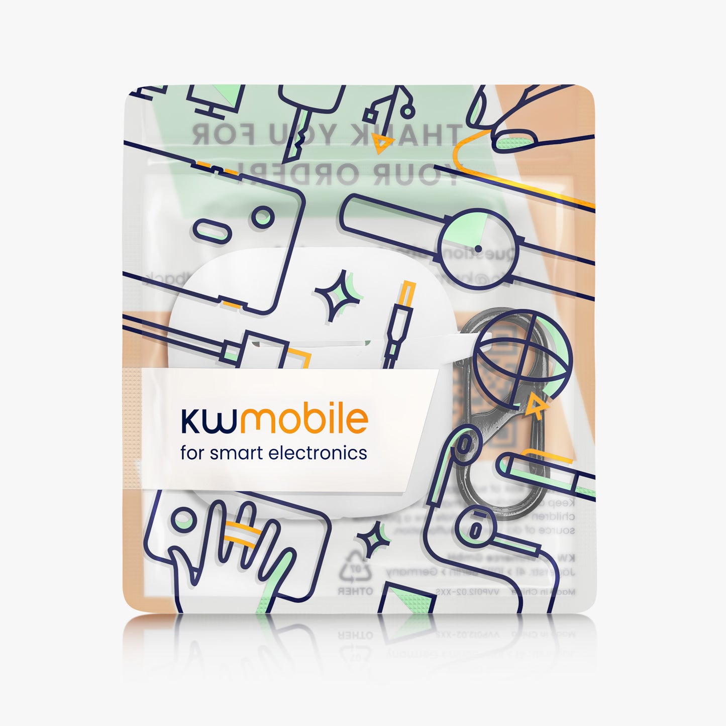 kwmobile Hülle kompatibel mit Apple Airpods 4 Kopfhörer
