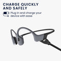 kwmobile USB Kabel Charger kompatibel mit AfterShokz OpenSwim Pro S710 Ladekabel Smart Watch Ersatzkabel Fitnesstracker Aufladekabel