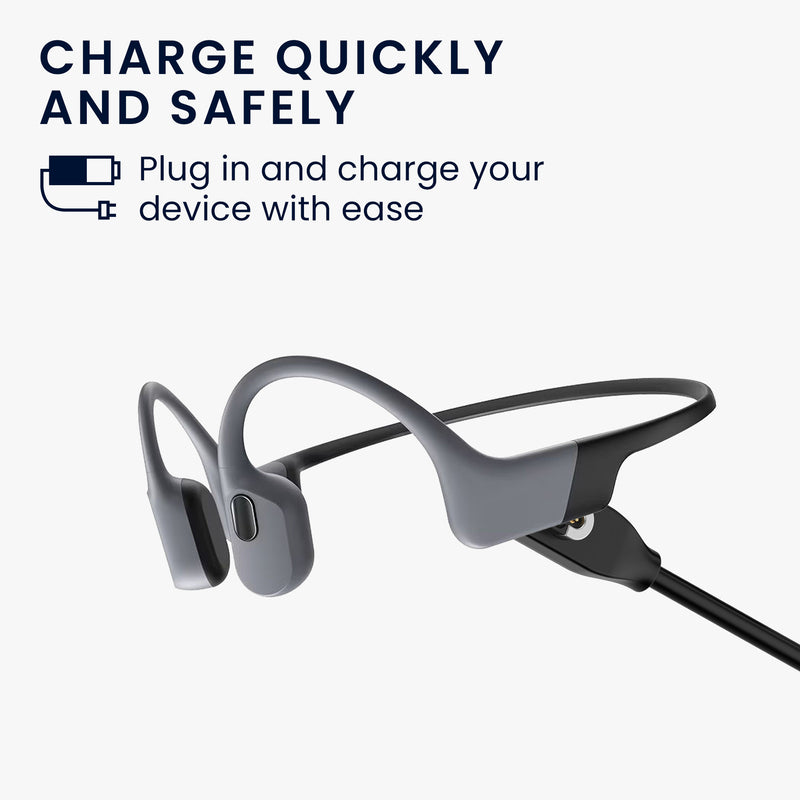 kwmobile USB Kabel Charger kompatibel mit AfterShokz OpenSwim Pro S710 Ladekabel Smart Watch Ersatzkabel Fitnesstracker Aufladekabel