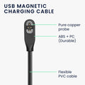 kwmobile USB Kabel Charger kompatibel mit AfterShokz OpenSwim Pro S710 Ladekabel Smart Watch Ersatzkabel Fitnesstracker Aufladekabel
