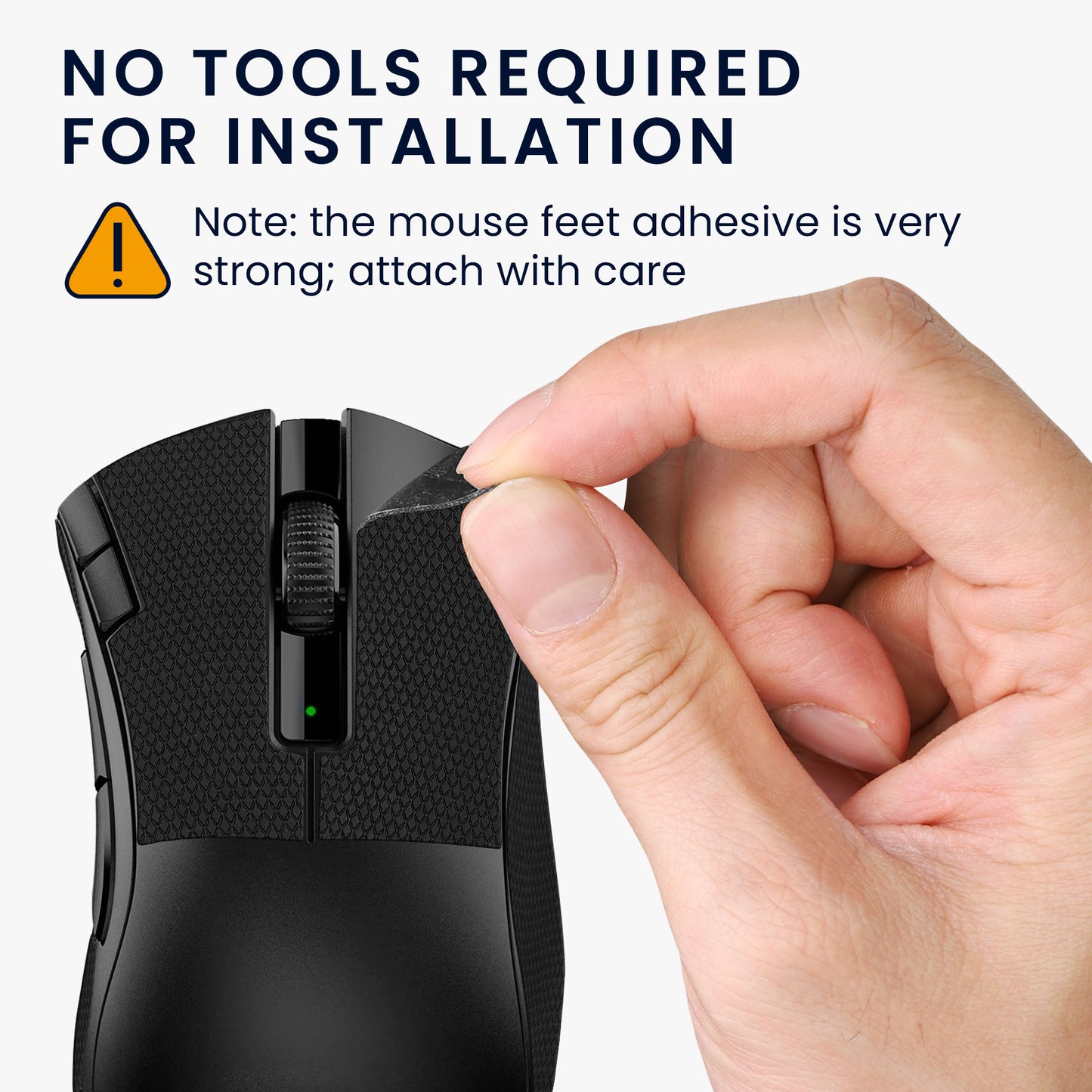 kwmobile Gaming Maus Grip Tape für Razer DeathAdder V2 X Mouse Grip Tape Rutschfestes Griffband für PC Maus