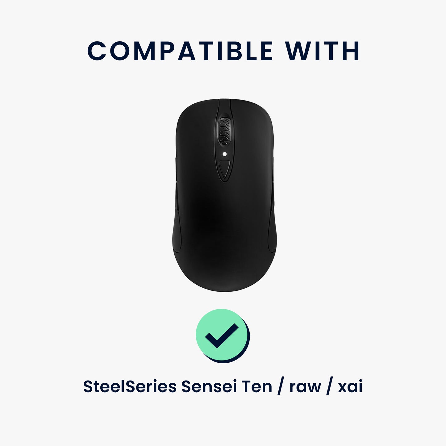 kwmobile Gaming Maus Grip Tape für SteelSeries Sensei Ten / raw / xai Mouse Grip Tape Rutschfestes Griffband für PC Maus
