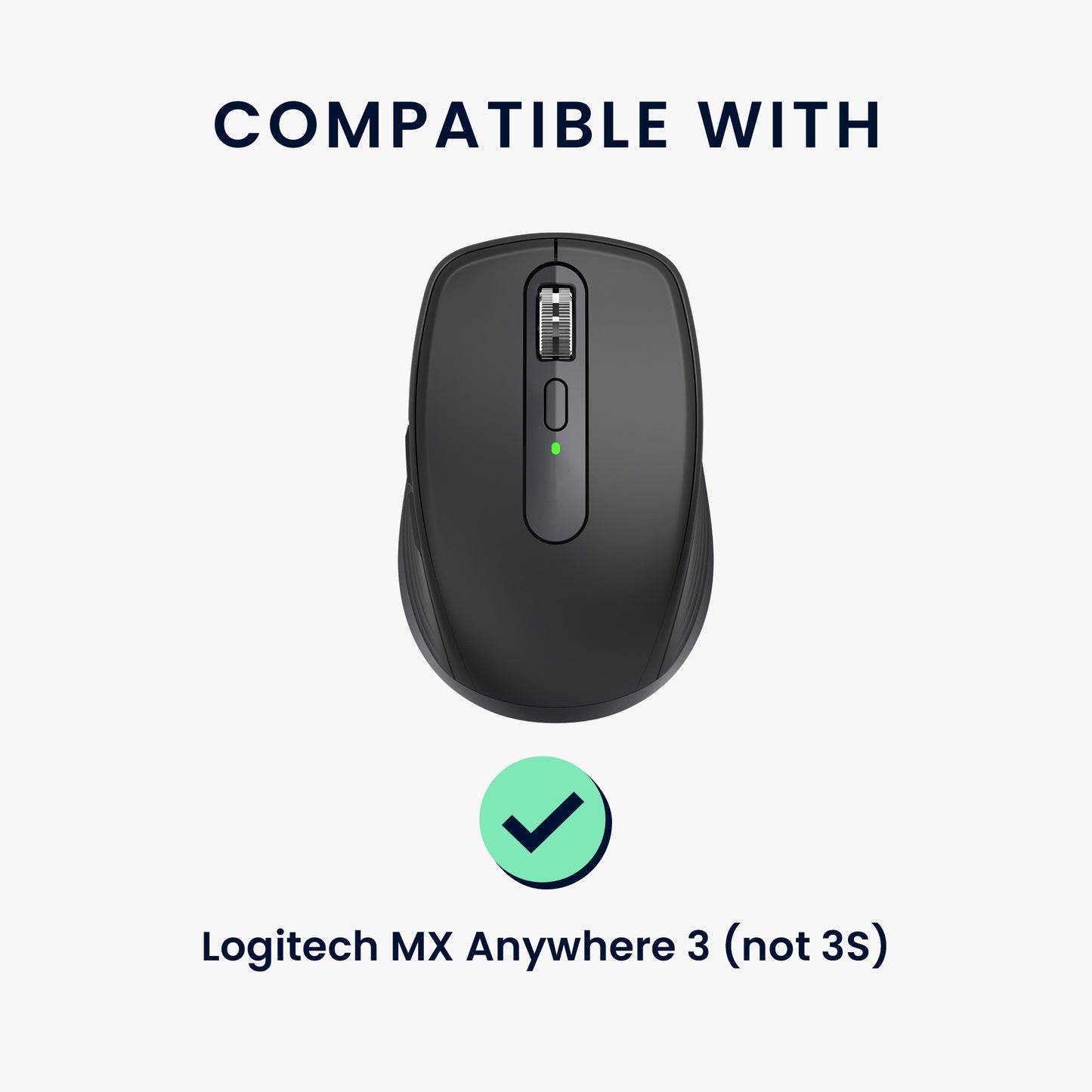 kwmobile Gaming Maus Grip Tape für Logitech MX Anywhere 3 Mouse Grip Tape Rutschfestes Griffband für PC Maus
