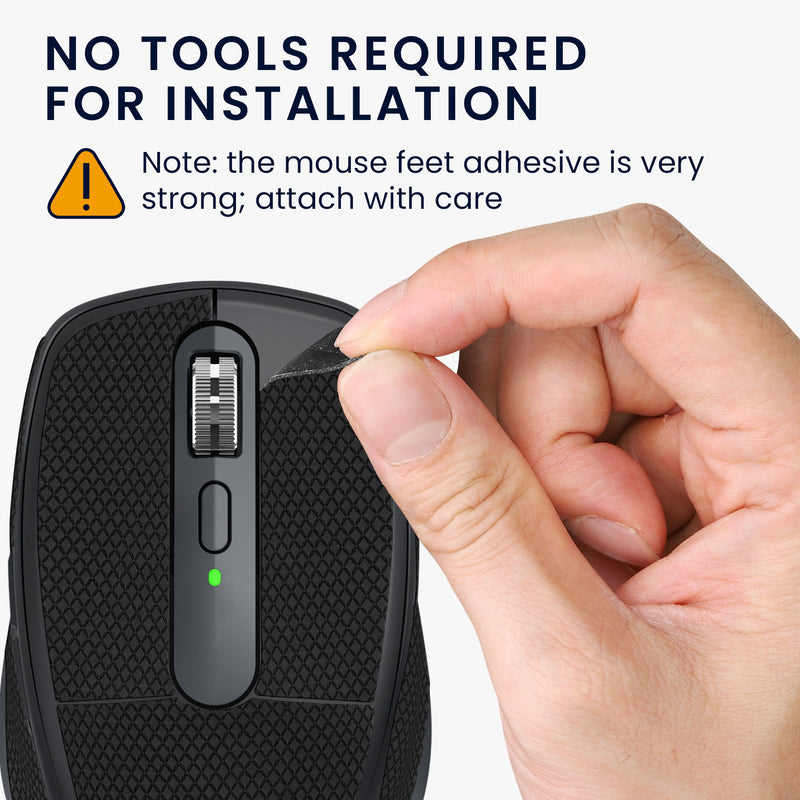 kwmobile Gaming Maus Grip Tape für Logitech MX Anywhere 3 Mouse Grip Tape Rutschfestes Griffband für PC Maus