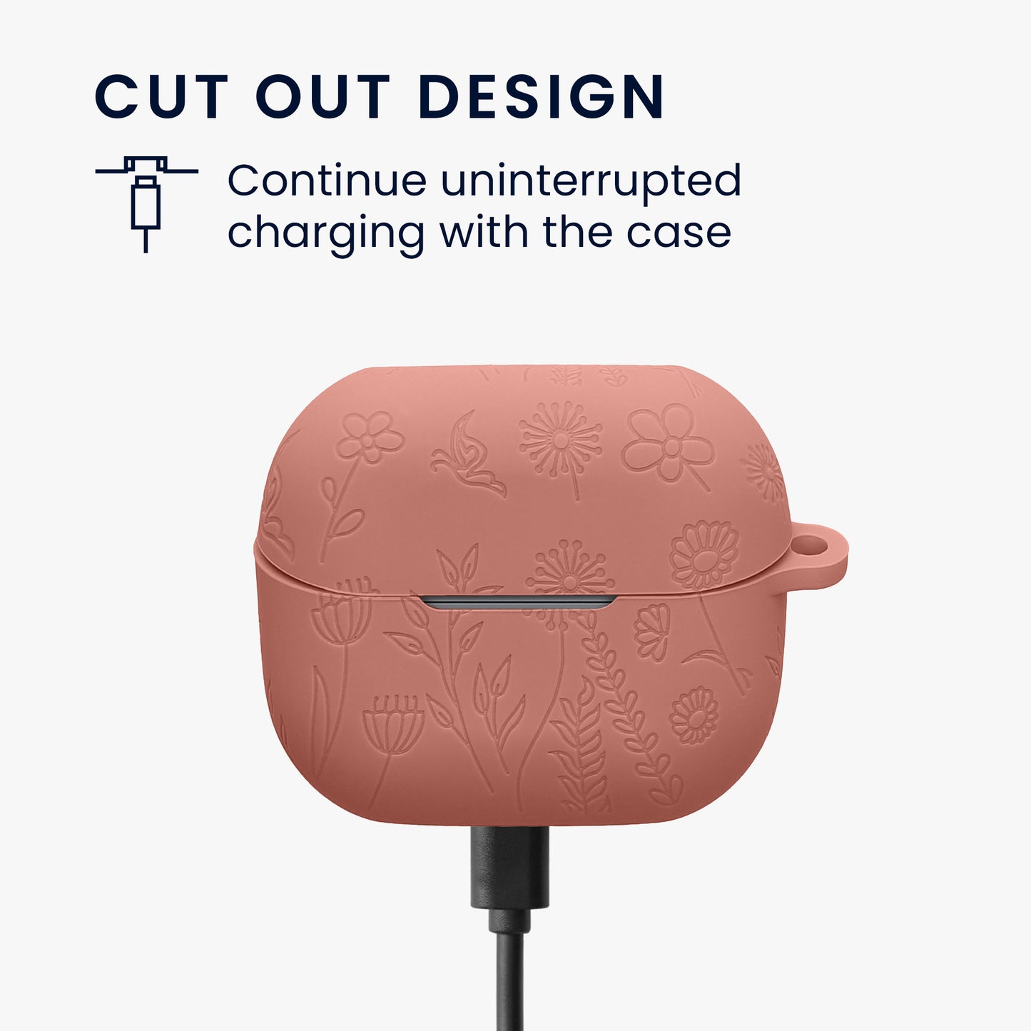 kwmobile Case für Samsung Galaxy Buds 3 / Galaxy Buds 3 Pro Hülle - Kopfhörer Schutzhülle mit Karabiner