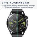 kwmobile Schutzglas kompatibel mit Huawei Watch GT 3 (46mm) Folie Hart Glas Schutzfolie für Smartwatch Displayschutz für Fitness Tracker