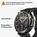 kwmobile Displayschutzfolie kompatibel mit Amazfit T-Rex 3 Folie Schutzfolie für Fitness Tracker robuster Displayschutz