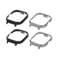 kwmobile 4x Metall Adapter mit 20mm Bandbreite kompatibel mit CMF by Nothing Watch Pro (D395) Uhrenarmband - Smartwatch Armband Anschlussadapter Set aus Metall Silber  [dsg01]