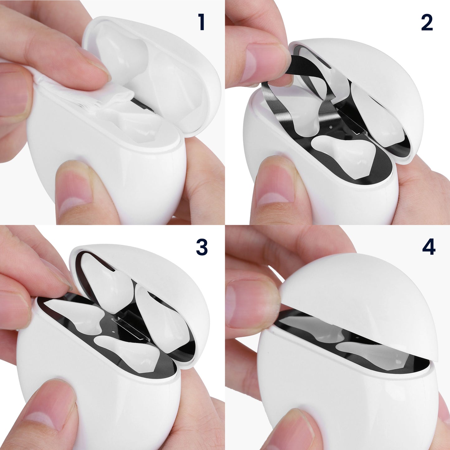 kwmobile Staubschutz Sticker kompatibel mit Samsung Galaxy Buds 3