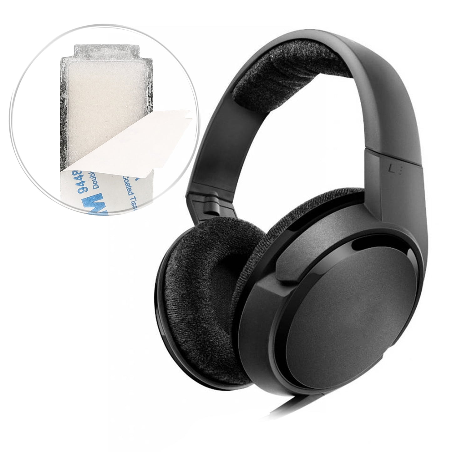 kwmobile Bügelpolster kompatibel mit Sennheiser HD418 / HD419 / HD428 / HD429 / HD448 / HD449 - Over Ear Kopfhörer Ersatz Kopfbügel Polster
