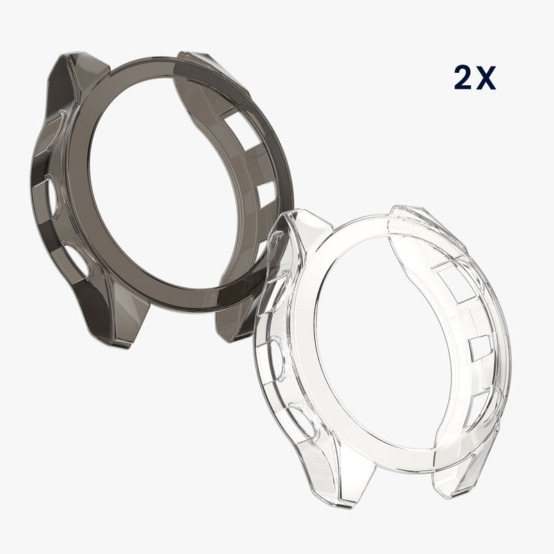 kwmobile Sport Schutzhülle kompatibel mit Garmin Fenix 8 51mm Hülle Case ohne Tracker Transparent