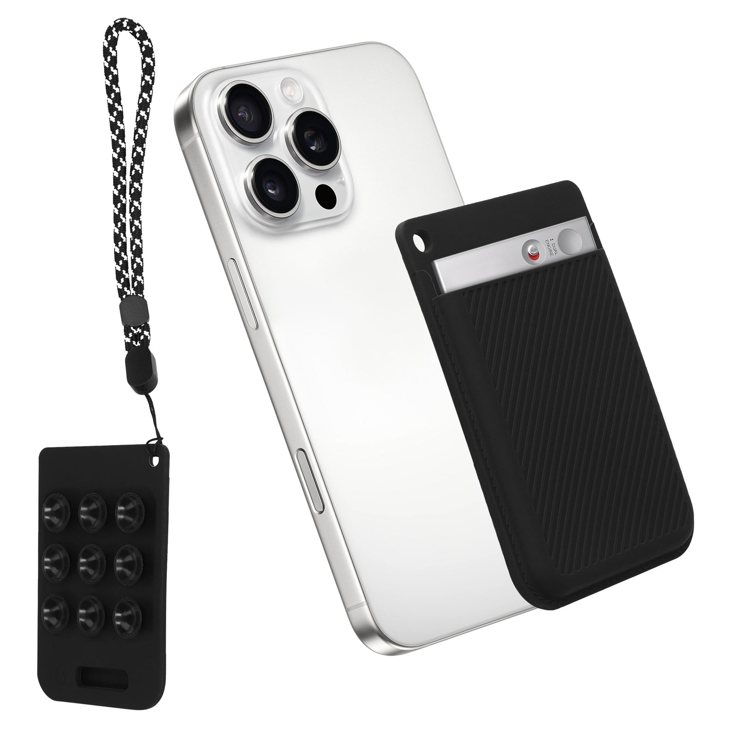 kwmobile Sprachrekorder Schutzhülle kompatibel mit PLAUD Note AI Voice Recoder Hülle - Case für Diktiergerät mit Smartphone Befestigung