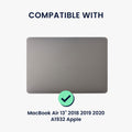kwmobile Laptop Cover kompatibel mit Apple MacBook Air 13" 2018 2019 2020 A1932 Hülle - Notebook Schutzhülle im gewebten Design