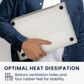 kwmobile Laptop Cover kompatibel mit Apple MacBook Air 13" 2018 2019 2020 A1932 Hülle - Notebook Schutzhülle im gewebten Design