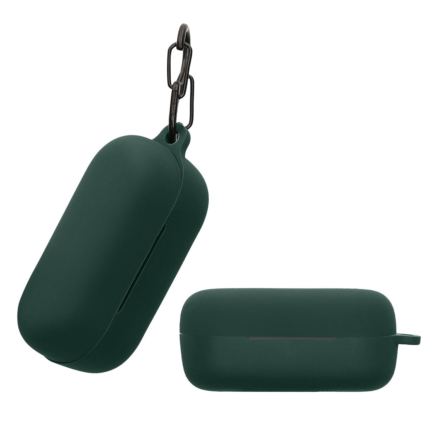 kwmobile Hülle kompatibel mit Sony WF-C510 Hülle - Kopfhörer Case - TPU Silikon Cover - Schutzhülle in Dunkelgrün Dunkelgrün  