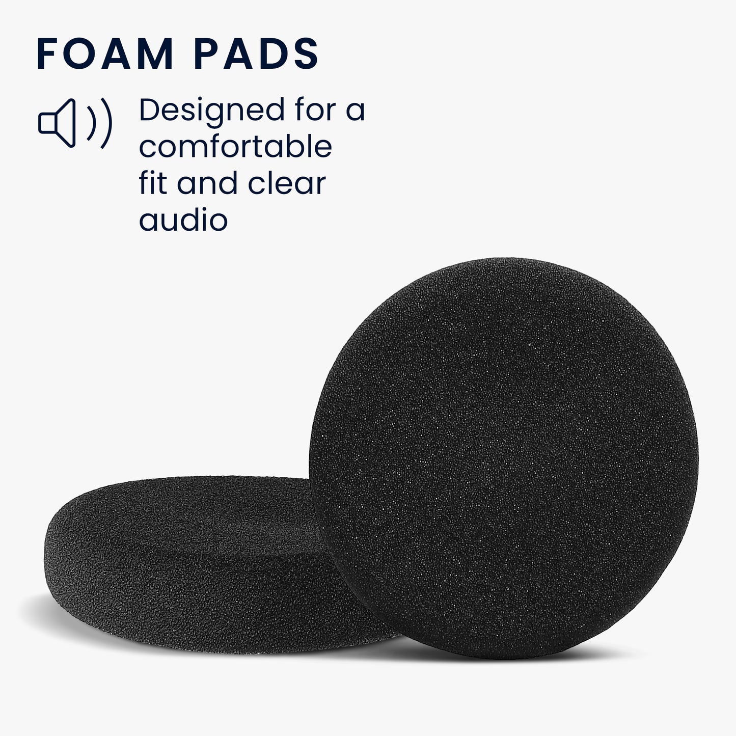 kwmobile Ohr Polster für Jabra Evolve 20 / 20se / 30 / 30II / 40 / 65 Ohrpolster Ersatzteile Kopfhörer Ersatzpolster Over Ear Headphones