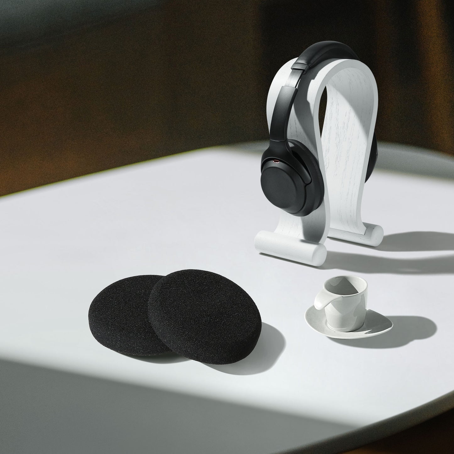 kwmobile Ohr Polster für Jabra Evolve 20 / 20se / 30 / 30II / 40 / 65 Ohrpolster Ersatzteile Kopfhörer Ersatzpolster Over Ear Headphones