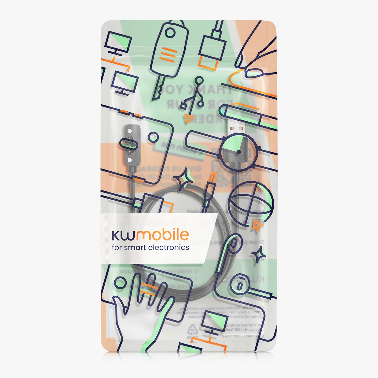 kwmobile USB Kabel Charger kompatibel mit Xplora X6 Play / X6 Pro Ladekabel Smart Watch Ersatzkabel Fitnesstracker Aufladekabel