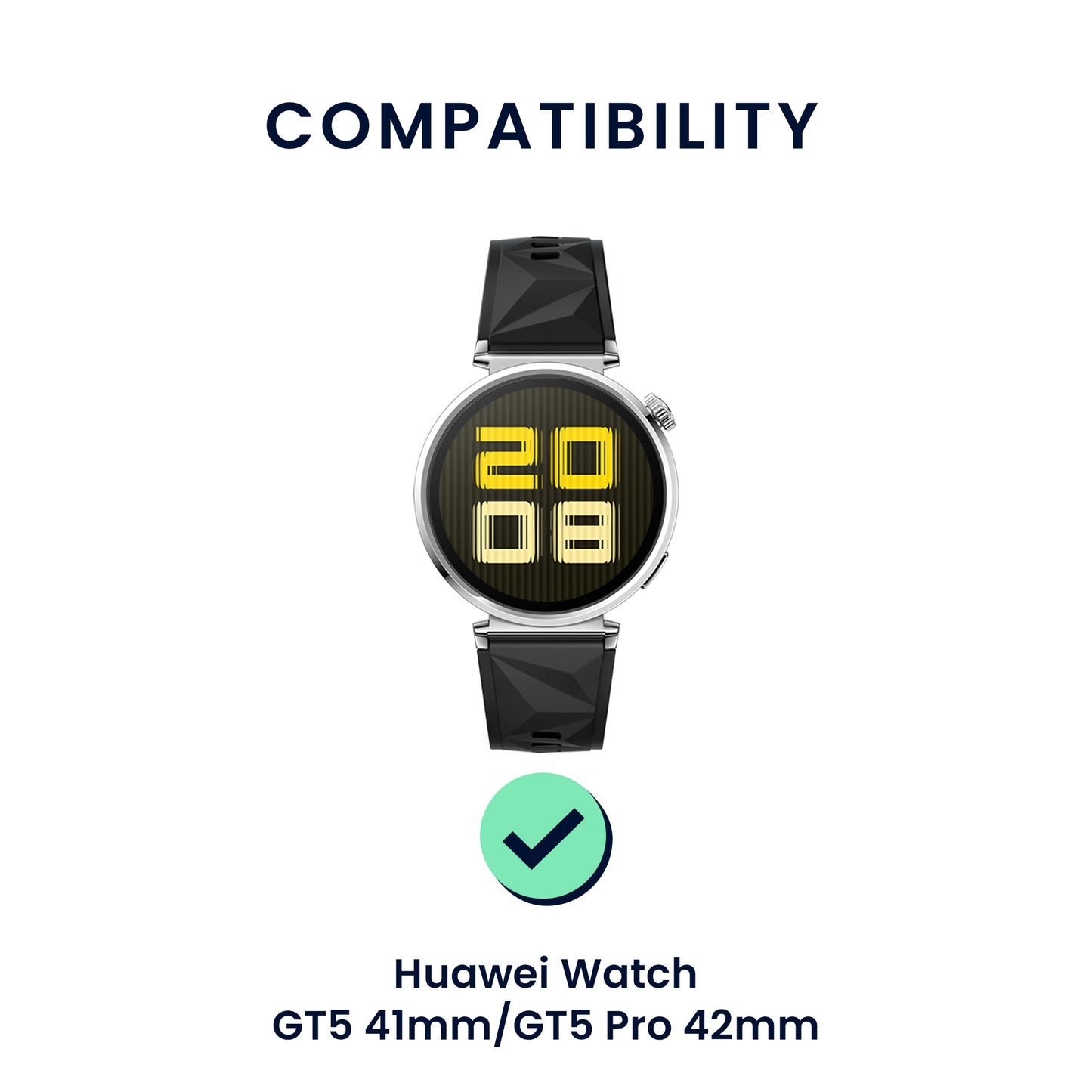 kwmobile Uhrenarmband für Huawei Watch GT5 41mm / GT5 Pro 42mm / Watch GT4 41mm Armband Fitnesstracker Band Set Ersatzarmband Smartwatch