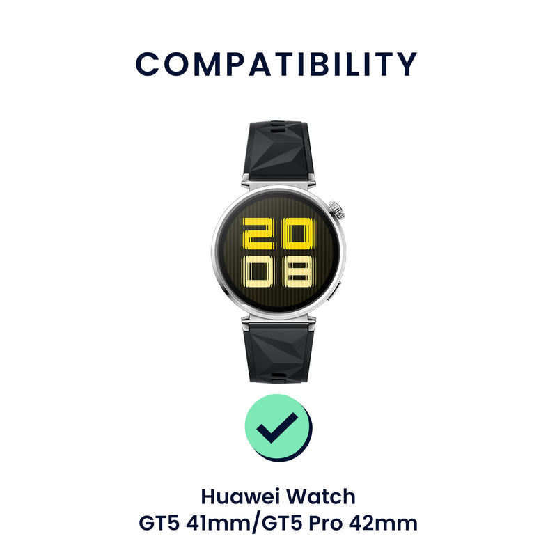 kwmobile Uhrenarmband für Huawei Watch GT5 41mm / GT5 Pro 42mm / Watch GT4 41mm Armband Fitnesstracker Band Set Ersatzarmband Smartwatch
