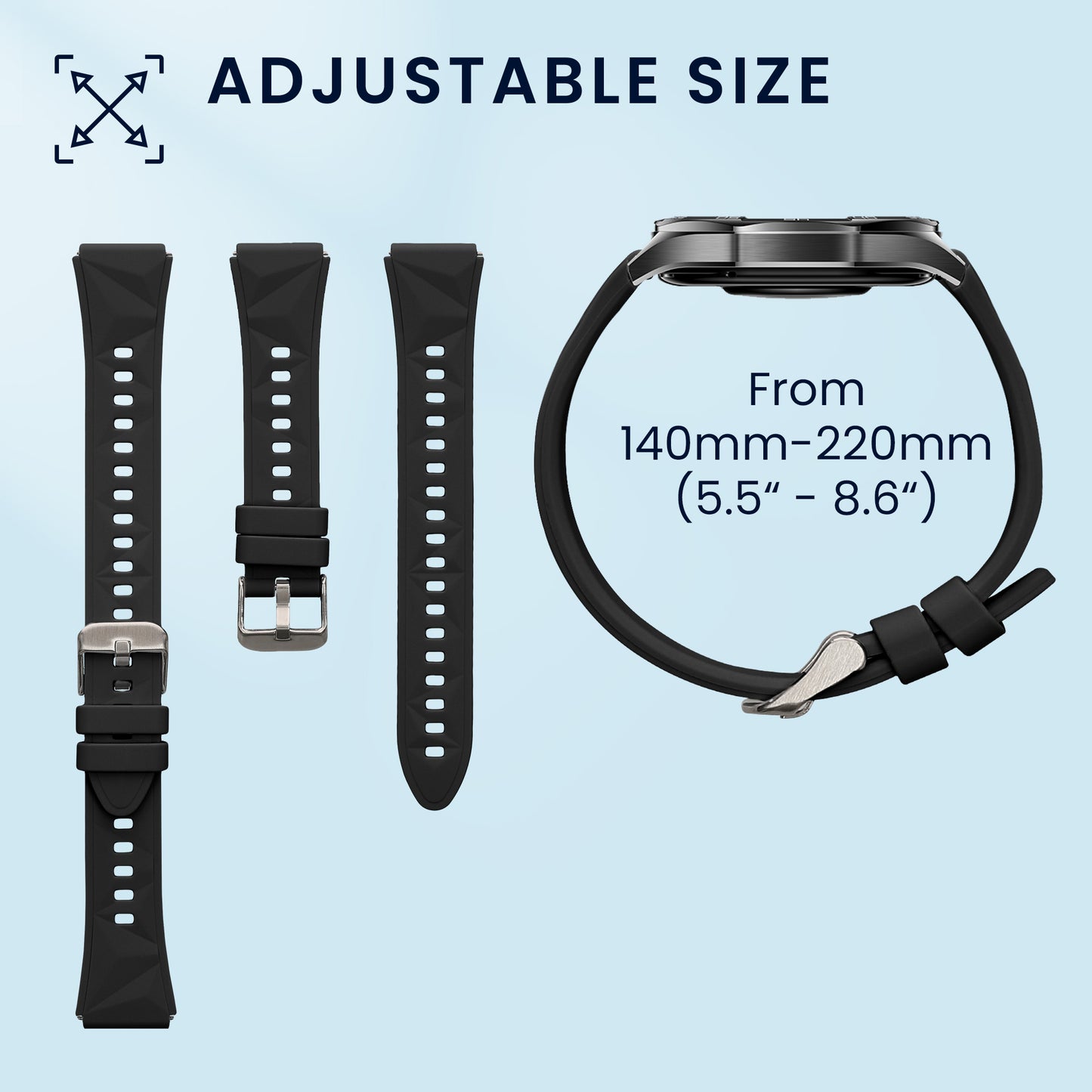 kwmobile Uhrenarmband für Huawei Watch GT5 41mm / GT5 Pro 42mm / Watch GT4 41mm Armband Fitnesstracker Band Set Ersatzarmband Smartwatch