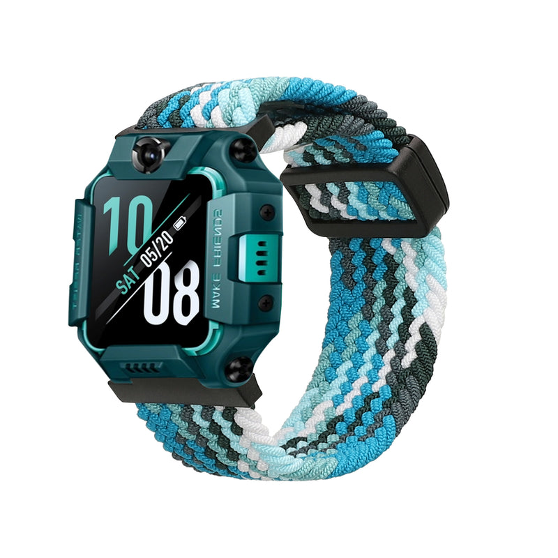 kwmobile Ersatzarmband kompatibel mit imoo Watch Phone Z1 / Z7 / Z6 Armband - Nylonarmband mit Magnetverschluss - Hellblau Hellblau  