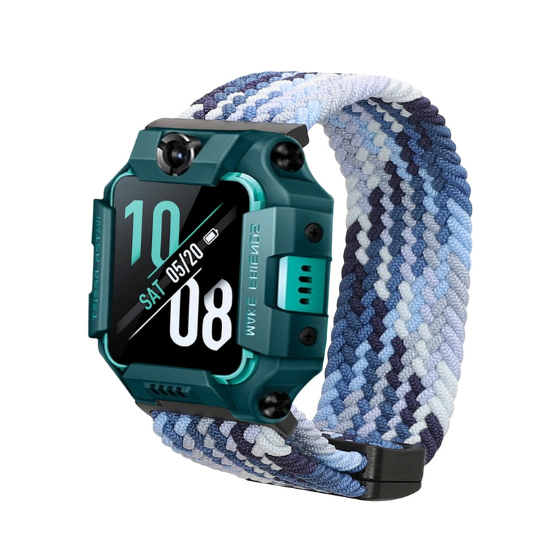 kwmobile Ersatzarmband kompatibel mit imoo Watch Phone Z1 / Z7 / Z6 Armband - Nylonarmband mit Magnetverschluss - Dunkelblau Dunkelblau  