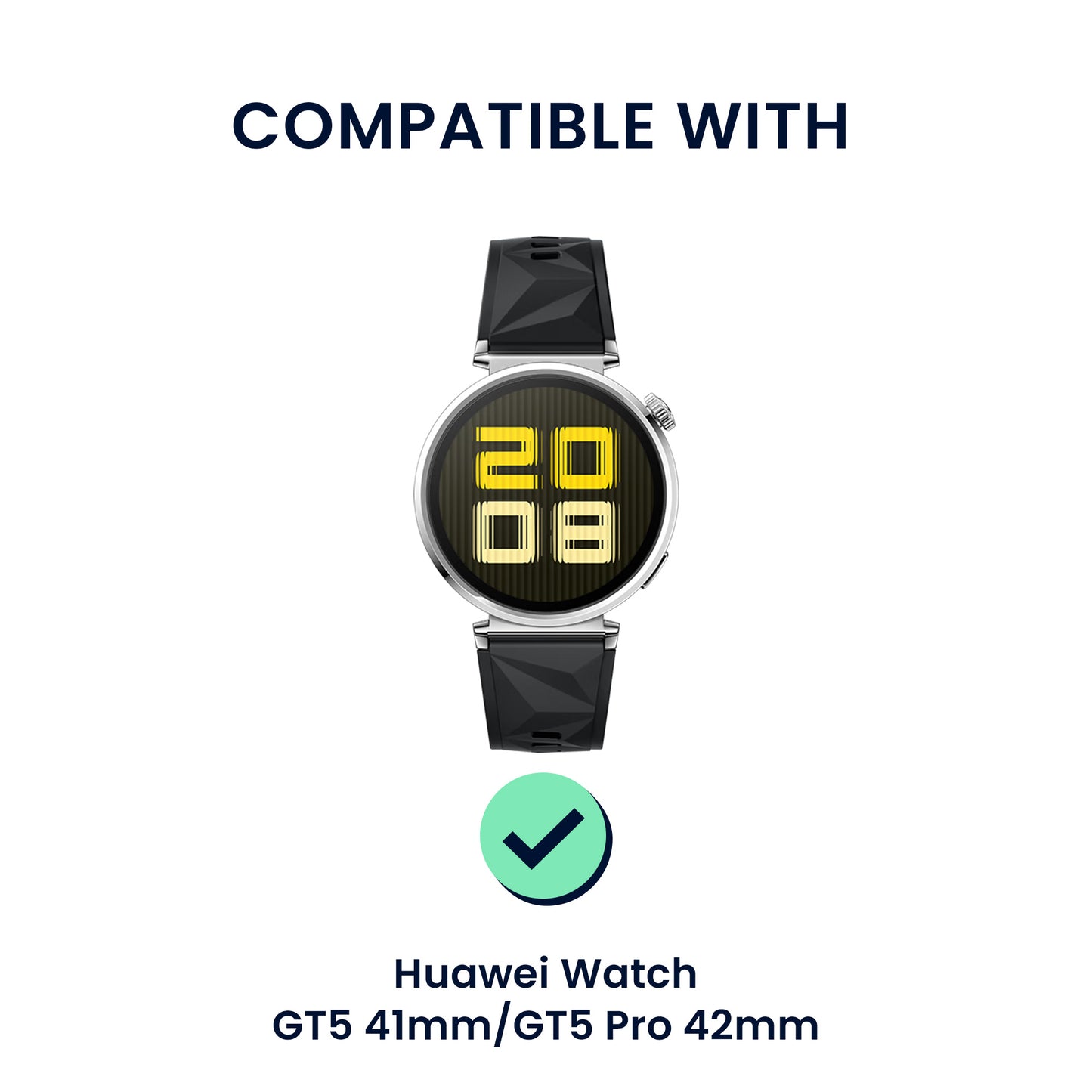 kwmobile Echtleder Uhrenarmband für Huawei Watch GT5 41mm / GT5 Pro 42mm / Watch GT4 41mm Armband Ersatzarmband für Fitnesstracker Wechselarmband Smartwatch