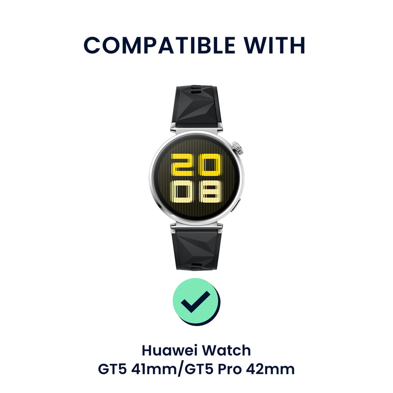 kwmobile Echtleder Uhrenarmband für Huawei Watch GT5 41mm / GT5 Pro 42mm / Watch GT4 41mm Armband Ersatzarmband für Fitnesstracker Wechselarmband Smartwatch