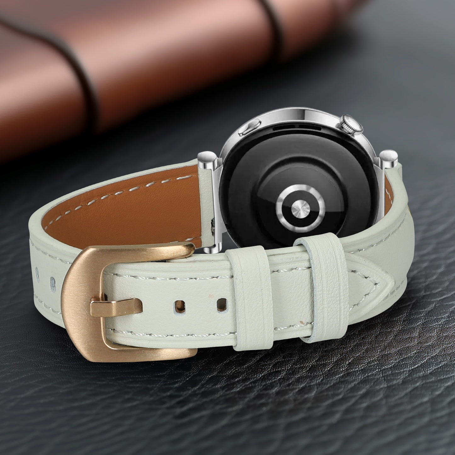 kwmobile Echtleder Uhrenarmband für Huawei Watch GT5 41mm / GT5 Pro 42mm / Watch GT4 41mm Armband Ersatzarmband für Fitnesstracker Wechselarmband Smartwatch
