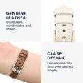 kwmobile Echtleder Uhrenarmband für Huawei Watch GT5 41mm / GT5 Pro 42mm / Watch GT4 41mm Armband Ersatzarmband für Fitnesstracker Wechselarmband Smartwatch