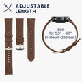 kwmobile Echtleder Uhrenarmband für Huawei Watch GT5 46mm / GT5 Pro 46mm / GT4 46mm / Watch GT3 SE Armband - Ersatzarmband für Fitnesstracker - Wechselarmband Smartwatch
