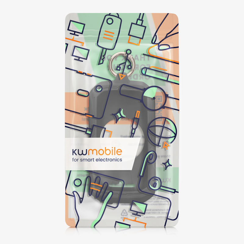 kwmobile Fahrrad GPS Case kompatibel mit Garmin Edge 1050 Hülle Schutzhülle mit Schlüsselring Cover mit Keyring