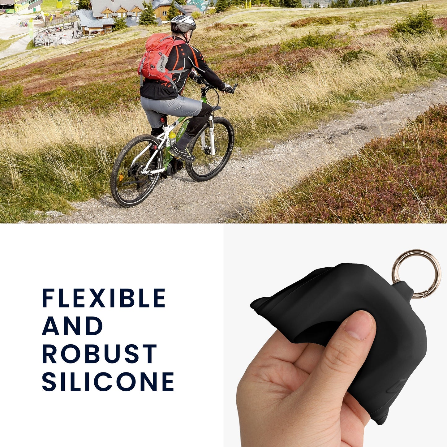 kwmobile Fahrrad GPS Case kompatibel mit Garmin Edge 1050 Hülle Schutzhülle mit Schlüsselring Cover mit Keyring