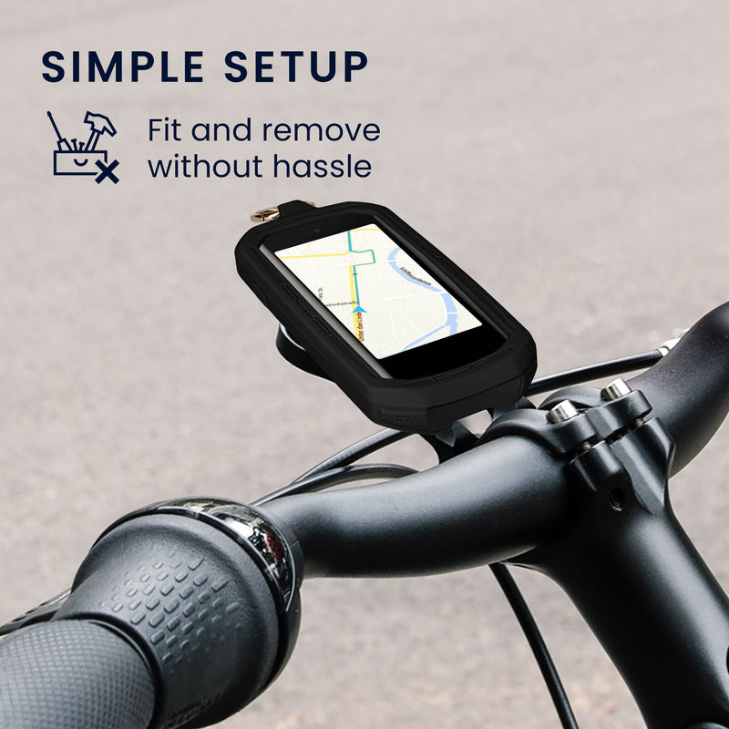 kwmobile Fahrrad GPS Case kompatibel mit Garmin Edge 1050 Hülle Schutzhülle mit Schlüsselring Cover mit Keyring