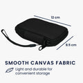 kwmobile In-Ear Kopfhörer Tasche kompatibel mit in-ear Headphones - Hülle Cover Case - 6 x 9 cm Innenmaße - Etui