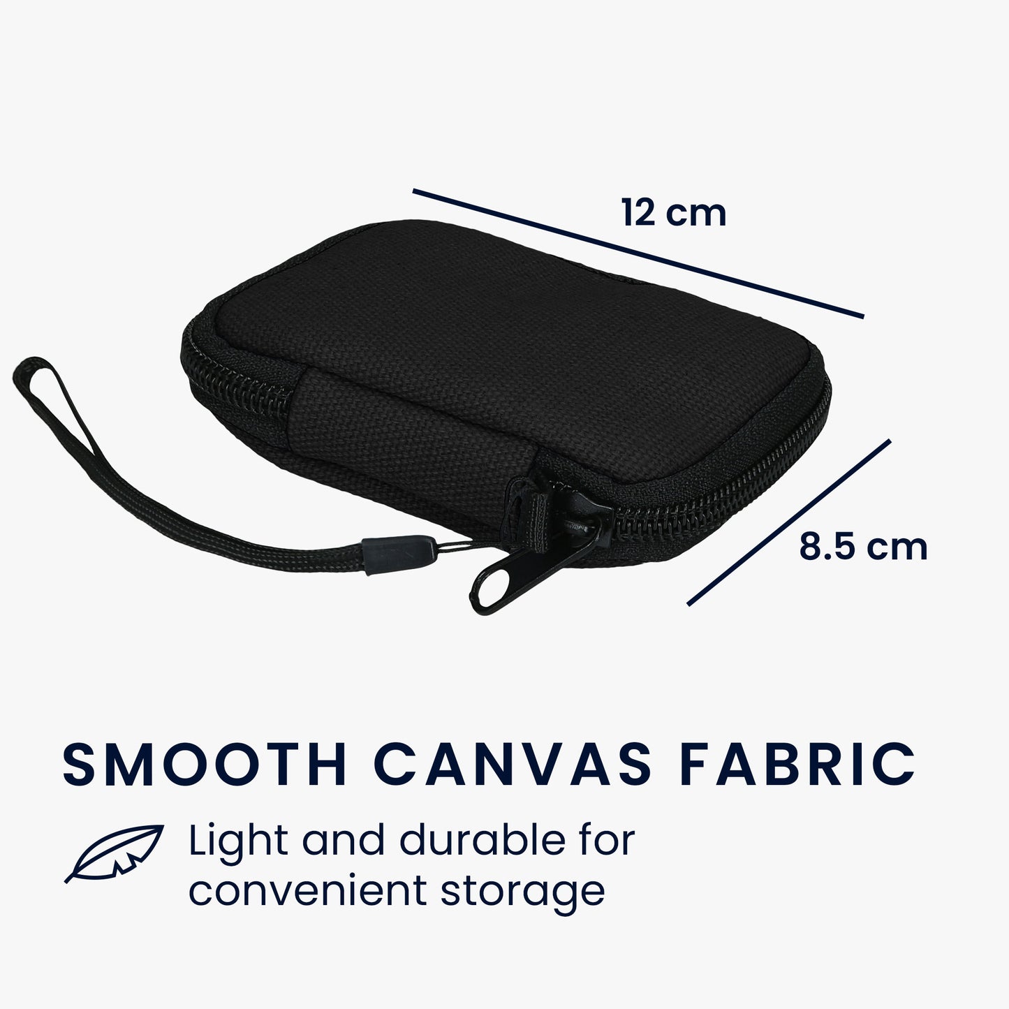 kwmobile In-Ear Kopfhörer Tasche kompatibel mit in-ear Headphones - Hülle Cover Case - 6 x 9 cm Innenmaße - Etui