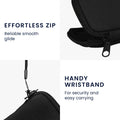 kwmobile In-Ear Kopfhörer Tasche kompatibel mit in-ear Headphones - Hülle Cover Case - 6 x 9 cm Innenmaße - Etui