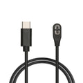 kwmobile USB C Ladekabel kompatibel mit Shokz Aeropex AS800 / OpenRun / OpenRun Pro Mini / OpenComm ASC100SG - Kabel Charger - Smart Watch Typ C Ersatzkabel - Fitnesstracker Aufladekabel Schwarz  