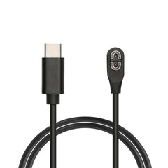 kwmobile USB C Ladekabel kompatibel mit Shokz Aeropex AS800 / OpenRun / OpenRun Pro Mini / OpenComm ASC100SG - Kabel Charger - Smart Watch Typ C Ersatzkabel - Fitnesstracker Aufladekabel Schwarz  