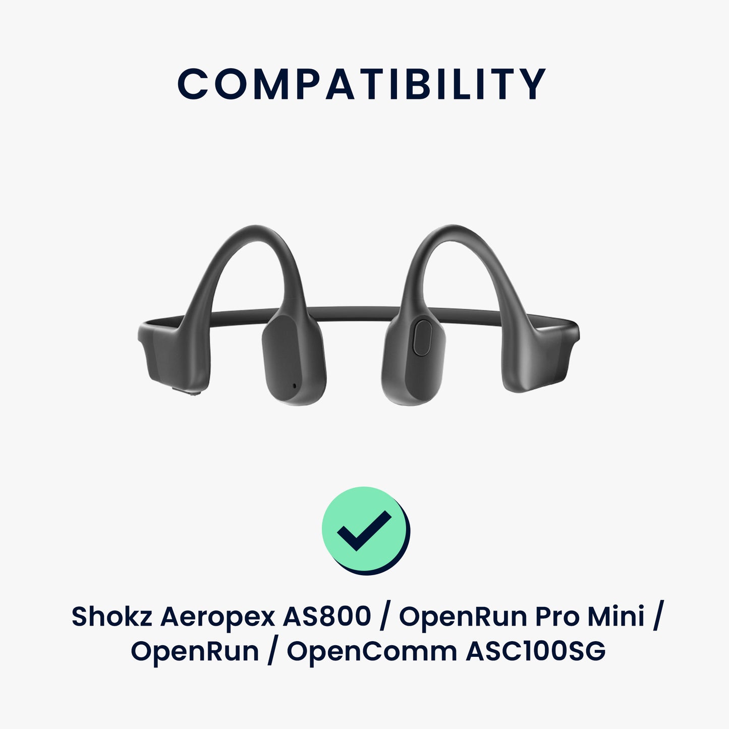 kwmobile USB C Ladekabel kompatibel mit Shokz Aeropex AS800 / OpenRun / OpenRun Pro Mini / OpenComm ASC100SG - Kabel Charger - Smart Watch Ersatzkabel - Fitnesstracker Aufladekabel