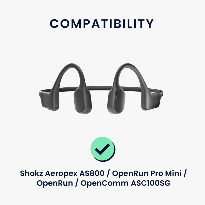 kwmobile USB C Ladekabel kompatibel mit Shokz Aeropex AS800 / OpenRun / OpenRun Pro Mini / OpenComm ASC100SG - Kabel Charger - Smart Watch Ersatzkabel - Fitnesstracker Aufladekabel