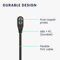 kwmobile USB C Ladekabel kompatibel mit Shokz Aeropex AS800 / OpenRun / OpenRun Pro Mini / OpenComm ASC100SG - Kabel Charger - Smart Watch Ersatzkabel - Fitnesstracker Aufladekabel