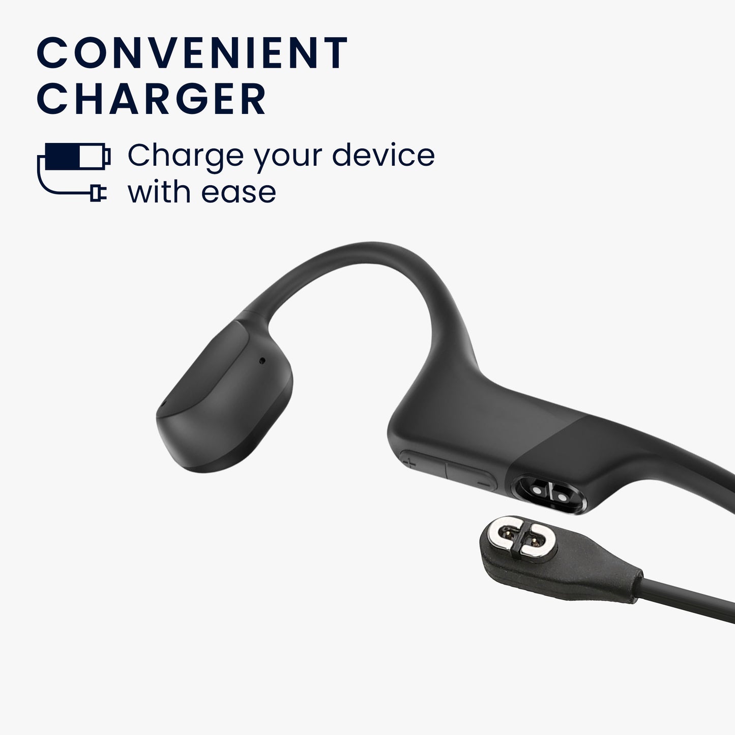 kwmobile USB C Ladekabel kompatibel mit Shokz Aeropex AS800 / OpenRun / OpenRun Pro Mini / OpenComm ASC100SG - Kabel Charger - Smart Watch Ersatzkabel - Fitnesstracker Aufladekabel